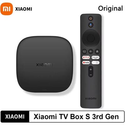 Boîtier TV Xiaomi original S 3e génération 4K HDR, Google TV 32 Go de ROM, WiFi 6, Bluetooth 5.2, lecteur multimédia intelligent, prend en charge Netflix / Prime / Disney+, télécommande vocale Google - Publicité Boîtier TV Xiaomi original S 3e génération 4K HDR, Google TV 32 Go de ROM, WiFi 6, Bluetooth 5.2, lecteur multimédia intelligent, prend en charge Netflix / Prime / Disney+, télécommande vocale Google - Publicité