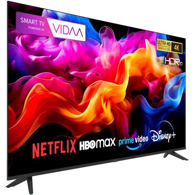 Téléviseur intelligent Kiano Elegance 55' avec système Vidaa D-LED DVB-T2/S2 - Publicité Téléviseur intelligent Kiano Elegance 55' avec système Vidaa D-LED DVB-T2/S2 - Publicité