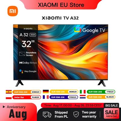 Xiaomi TV A 32, taille compacte avec écran coloré, son dynamique avec audio Dolby ™ , DTS-X et DTS Virtuel : X, Fini métallique haut de gamme - Publicité Xiaomi TV A 32, taille compacte avec écran coloré, son dynamique avec audio Dolby ™ , DTS-X et DTS Virtuel : X, Fini métallique haut de gamme - Publicité