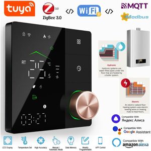 SHOJZJ Termostatique Inteligent Tuya Zigbee MQTT&Wifi&Modbus RS485 Contrôleur Programmable 7 Jours pour Chauffages Gaz/Chauffage Electrique au Sol/Radiateurs TRV Contrôle Vocal avec Alexa, Google Home et - Publicité SHOJZJ Termostatique Inteligent Tuya Zigbee MQTT&Wifi&Modbus RS485 Contrôleur Programmable 7 Jours pour Chauffages Gaz/Chauffage Electrique au Sol/Radiateurs TRV Contrôle Vocal avec Alexa, Google Home et - Publicité