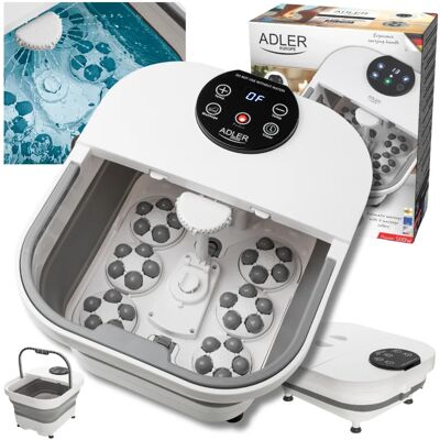 Adler Masseur de pieds à eau chauffe-eau panneau LED conception pliable Massage 6 rouleaux chauffe-pluie - Publicité Adler Masseur de pieds à eau chauffe-eau panneau LED conception pliable Massage 6 rouleaux chauffe-pluie - Publicité