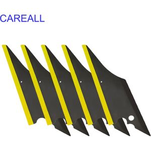CAREALL-Raclette ConTim ou en caoutchouc, lame souple, en vinyle, pour vitres rondes, grattoir à teinte, enlève l'eau et la neige, essuie-glace, outil de lavage de voiture, livres, 5 pièces image