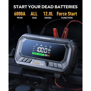 Yaber 4 en 1 6000A démarreur de saut PD65W batterie externe 160PSI compresseur d'air pompe à pneus chargeur Portable dispositif de démarrage de Booster de voiture - Publicité Yaber 4 en 1 6000A démarreur de saut PD65W batterie externe 160PSI compresseur d'air pompe à pneus chargeur Portable dispositif de démarrage de Booster de voiture - Publicité