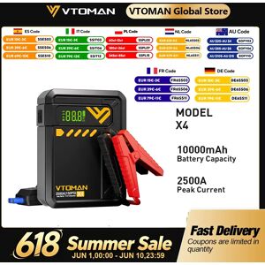 VTOMAN X4 2500A démarreur de saut automatique 150PSI pompe à Air batterie de voiture Boosters d'urgence dispositif de démarrage démarreur de voiture pour 8.5L/6.0L - Publicité VTOMAN X4 2500A démarreur de saut automatique 150PSI pompe à Air batterie de voiture Boosters d'urgence dispositif de démarrage démarreur de voiture pour 8.5L/6.0L - Publicité