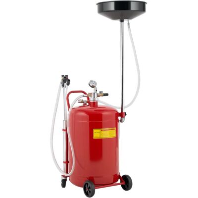 HOMCOM Récupérateur de vidange d'huile usagée 80 L, hauteur réglable 101-141 cm, chariot récupération huiles portable avec roues - Publicité HOMCOM Récupérateur de vidange d'huile usagée 80 L, hauteur réglable 101-141 cm, chariot récupération huiles portable avec roues - Publicité