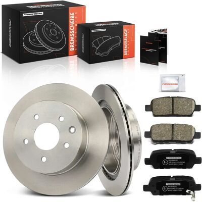 Frankberg 2x Disques de frein 4x Plaquettes de frein Essieu arrière Pour Infiniti G Nissan Juke Leaf Qashqai + 2 I Van II SUV Rogue 432000016R - Publicité Frankberg 2x Disques de frein 4x Plaquettes de frein Essieu arrière Pour Infiniti G Nissan Juke Leaf Qashqai + 2 I Van II SUV Rogue 432000016R - Publicité