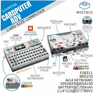 Version officielle M5stack Cardputer Adv (ESP32-S3) - Publicité Version officielle M5stack Cardputer Adv (ESP32-S3) - Publicité