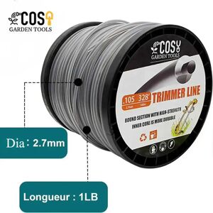 COSY 2.7mm * 1LB universel Nylon tondeuse ligne débroussailleuse corde Durable tranchant coupe gazon ligne tondeuse accessoire outil de jardin image