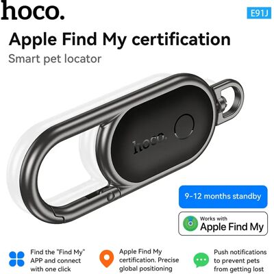 HOCO E91J – porte-clés intelligent Anti-perte, traceur Airtag pour clé de voiture, Base de travail sur Apple IOS, trouver mon réseau, Mini localisateur métallique - Publicité HOCO E91J – porte-clés intelligent Anti-perte, traceur Airtag pour clé de voiture, Base de travail sur Apple IOS, trouver mon réseau, Mini localisateur métallique - Publicité