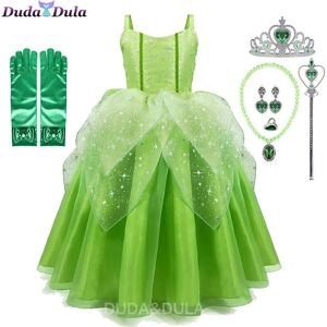 BAMBICODA Déguisement princesse Tiana pour filles, vêtements Cosplay princesse et