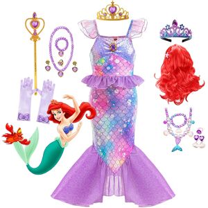 Disney nouvelle princesse Ariel petite sirène robe fille charme Cosplay