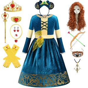 Otisbaby Déguisement d'halloween pour enfants filles, robe de princesse reine