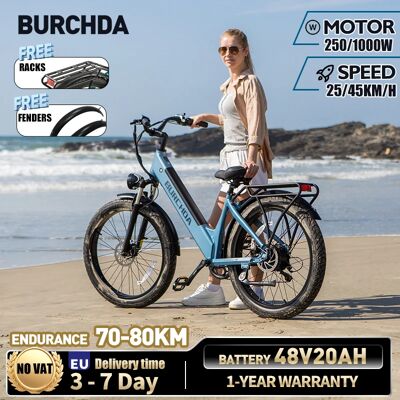 Vélo électrique BURCHDA NEW AZ26 1000W 45KM/H, 26 pouces, pneus larges 3.0, batterie lithium 48V20AH, vélo électrique de ville pour adultes - Publicité Vélo électrique BURCHDA NEW AZ26 1000W 45KM/H, 26 pouces, pneus larges 3.0, batterie lithium 48V20AH, vélo électrique de ville pour adultes - Publicité