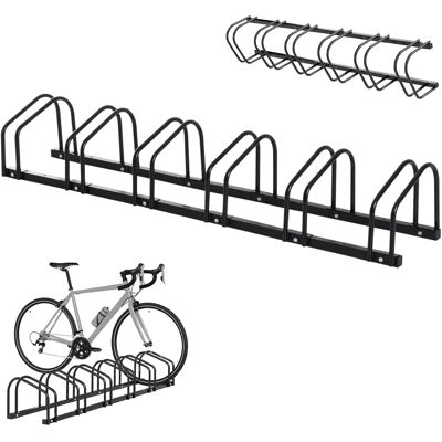 Support Vélo HOMCOM 6 Vélos Acier Galvanisé Moderne Compact Fixation au Sol - Publicité Support Vélo HOMCOM 6 Vélos Acier Galvanisé Moderne Compact Fixation au Sol - Publicité