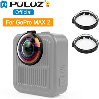 PULUZ Couverture de lentille en verre trempé optique pour GoPro MAX2, pour caméra GoPro MAX 2, protection de lentille en verre de dureté 10H - Publicité PULUZ Couverture de lentille en verre trempé optique pour GoPro MAX2, pour caméra GoPro MAX 2, protection de lentille en verre de dureté 10H - Publicité