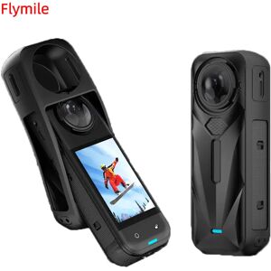 Flymile coque en silicone pour caméra d'action panoramique Insta360 X5 housse de protection Anti-chute accessoires de caméra