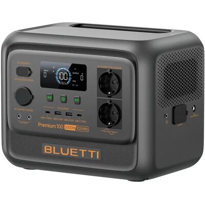 BLUETTI Premium 100 V2 Station électrique portable - Batterie 1024Wh, Générateur solaire 2x2000W (2700W Max.) - Publicité BLUETTI Premium 100 V2 Station électrique portable - Batterie 1024Wh, Générateur solaire 2x2000W (2700W Max.) - Publicité