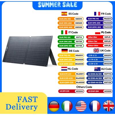 ALLPOWERS SE100 Panneau solaire portable pliable 100W / 200W, chargeur de batterie solaire, alimentation de secours d'urgence en extérieur pour station d'alimentation - Publicité ALLPOWERS SE100 Panneau solaire portable pliable 100W / 200W, chargeur de batterie solaire, alimentation de secours d'urgence en extérieur pour station d'alimentation - Publicité