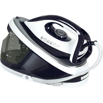 Centre de repassage Homcom 2600W 100 G/Min 8 barres fonction écologique semelle en céramique système anti-calcaire réservoir amovible 1,5 L bleu - Publicité Centre de repassage Homcom 2600W 100 G/Min 8 barres fonction écologique semelle en céramique système anti-calcaire réservoir amovible 1,5 L bleu - Publicité