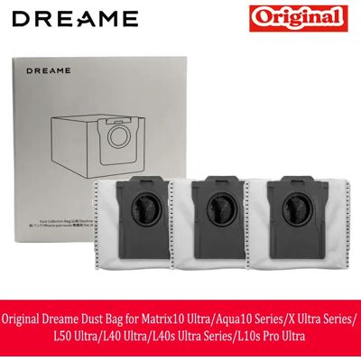 Sac à poussière d'origine Dreame pour les séries Matrix10 Ultra/Aqua10/X Ultra/L50 Ultra/L40 Ultra/L40s Ultra/L10s Pro Ultra - Publicité Sac à poussière d'origine Dreame pour les séries Matrix10 Ultra/Aqua10/X Ultra/L50 Ultra/L40 Ultra/L40s Ultra/L10s Pro Ultra - Publicité
