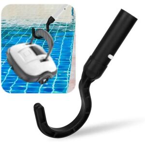 NONE Crochet noir pour robot de piscine, poteaux télescopiques, accessoires en plastique, pièces de rechange, nettoyeurs de piscine robotiques, crochets de piscine, nouveau