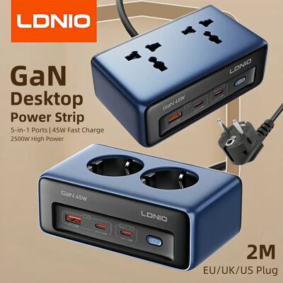 LDNIO chargeur rapide Cube multiprise 2M rallonge électrique cordon 45W Type C Station de charge Us UK Eu Kr adaptateur de prise Usb - Publicité LDNIO chargeur rapide Cube multiprise 2M rallonge électrique cordon 45W Type C Station de charge Us UK Eu Kr adaptateur de prise Usb - Publicité