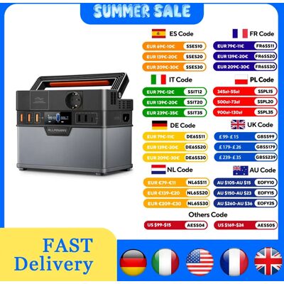 ALLPOWERS-Centrale électrique portable S300, 300W, 288Wh, 78000mAh, batterie de stockage d'énergie, générateur pour Garden Party, voyage, camping - Publicité ALLPOWERS-Centrale électrique portable S300, 300W, 288Wh, 78000mAh, batterie de stockage d'énergie, générateur pour Garden Party, voyage, camping - Publicité