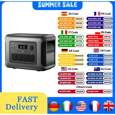 ALLPOWERS R1500 LITE centrale électrique Portable 1056Wh LiFePO4 batterie 1600W (3200W de crête) générateur solaire de sortie ca pour Camping RV - Publicité ALLPOWERS R1500 LITE centrale électrique Portable 1056Wh LiFePO4 batterie 1600W (3200W de crête) générateur solaire de sortie ca pour Camping RV - Publicité