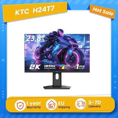 Moniteur de jeu KTC H24T7 23,8' QHD Fast IPS offre un taux de rafraîchissement OC de 185 Hz, un temps de réponse MPRT de 1 ms, HDR400, une luminosité de 400 nits, est compatible avec FreeSync et - Publicité Moniteur de jeu KTC H24T7 23,8' QHD Fast IPS offre un taux de rafraîchissement OC de 185 Hz, un temps de réponse MPRT de 1 ms, HDR400, une luminosité de 400 nits, est compatible avec FreeSync et - Publicité