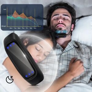 NONE Appareil anti-ronflement intelligent USB EMS Pulse Stop Snore, portable,