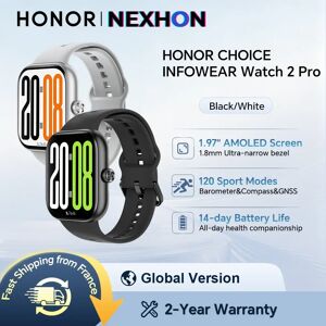 Montre connectée HONOR CHOICE Watch 2 Pro, version globale, écran AMOLED à cadre fin de 1,97 pouce, prise en charge du baromètre et de la boussole, positionnement GNSS autonome, HONOR CHOICE INFOWEAR - Publicité Montre connectée HONOR CHOICE Watch 2 Pro, version globale, écran AMOLED à cadre fin de 1,97 pouce, prise en charge du baromètre et de la boussole, positionnement GNSS autonome, HONOR CHOICE INFOWEAR - Publicité