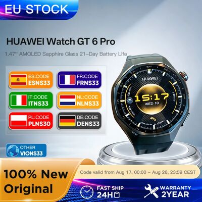 Montre connectée GPS HUAWEI Watch GT 6 Pro 46 mm 1,47'' - Publicité Montre connectée GPS HUAWEI Watch GT 6 Pro 46 mm 1,47'' - Publicité