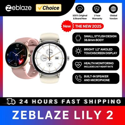 Zeblaze-Montre connectée Lily 2 pour femme, avec appels vocaux, écran AMOLED de 2025 pouces, double sangle, gestion de la santé, sport, nouveau, 1.2 - Publicité Zeblaze-Montre connectée Lily 2 pour femme, avec appels vocaux, écran AMOLED de 2025 pouces, double sangle, gestion de la santé, sport, nouveau, 1.2 - Publicité