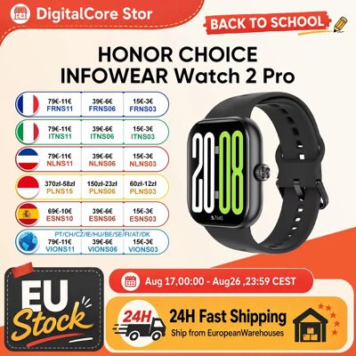 Montre HONOR CHOICE INFOWEAR Watch 2 Pro avec écran AMOLED de 1,97 pouces et cadre fin, prend en charge le baromètre et la boussole, positionnement GNSS autonome - Publicité Montre HONOR CHOICE INFOWEAR Watch 2 Pro avec écran AMOLED de 1,97 pouces et cadre fin, prend en charge le baromètre et la boussole, positionnement GNSS autonome - Publicité