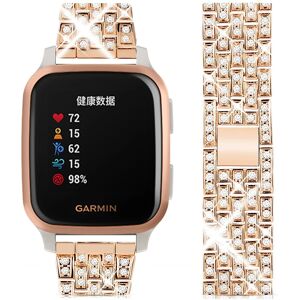 AMAZFEEL Bracelet de montre en métal pour Garmin Venu Sq,