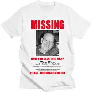 Dshztooma Heisenberg Breaking Bad Missing Sign T Shirt pour homme,