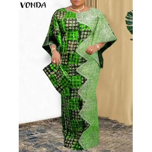 VONDA – Robe de soirée pour femmes, grande taille, imprimé