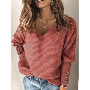 Aucun Pull à col en V pour femme, haut grande