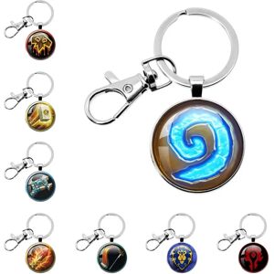 NONE Jeu World Of Warcraft porte-clés WOW verre pendentif porte-clés
