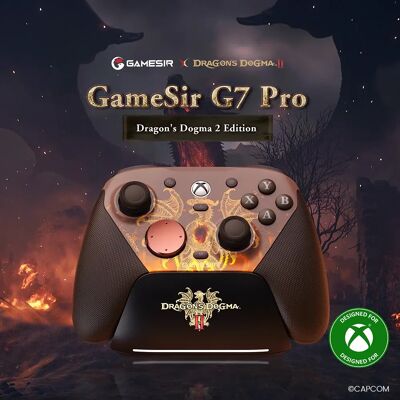 Manette de jeu sans fil GameSir G7 Pro Dragon's Dogma II pour Nintendo Switch 2, Android, iOS, PC, Steam Switch Controller - Publicité Manette de jeu sans fil GameSir G7 Pro Dragon's Dogma II pour Nintendo Switch 2, Android, iOS, PC, Steam Switch Controller - Publicité