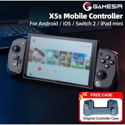 Manette de jeu mobile sans fil GameSir X5s pour Android iOS PC, manettes de jeu Nintendo Switch 2/1, contrôle 6 axes, gyroscopique HD, vibration - Publicité Manette de jeu mobile sans fil GameSir X5s pour Android iOS PC, manettes de jeu Nintendo Switch 2/1, contrôle 6 axes, gyroscopique HD, vibration - Publicité