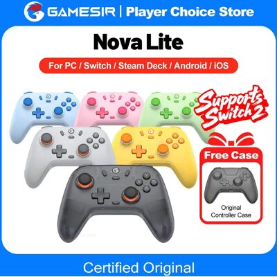 Gamesir Nova Lite manettes PC pour Nintendo Switch 2 commutateur Oled Lite contrôleur Bluetooth effet Hall Joysticks fenêtre 10 11 - Publicité Gamesir Nova Lite manettes PC pour Nintendo Switch 2 commutateur Oled Lite contrôleur Bluetooth effet Hall Joysticks fenêtre 10 11 - Publicité