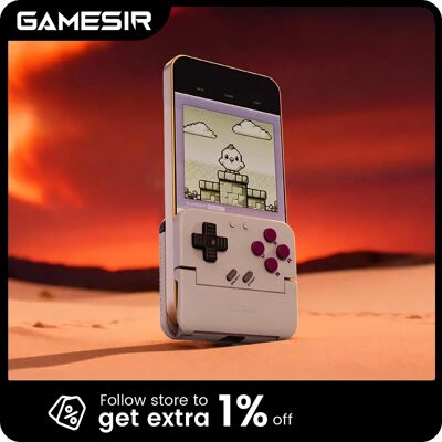 Manette de jeu mobile GameSir Pocket Taco, manette de jeu rétro portable, manette verticale légère Bluetooth pour Android - Publicité Manette de jeu mobile GameSir Pocket Taco, manette de jeu rétro portable, manette verticale légère Bluetooth pour Android - Publicité