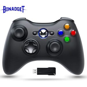 Bonadget Contrôleur de jeu pour Xbox 360/360 Slim/PC 2.4G, manette