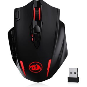 Redragon M913 Gaming 16000 DPI filaire 2.4Ghz souris de joueur optique rvb sans fil 16 boutons programmables, souris noir/blanc - Publicité Redragon M913 Gaming 16000 DPI filaire 2.4Ghz souris de joueur optique rvb sans fil 16 boutons programmables, souris noir/blanc - Publicité