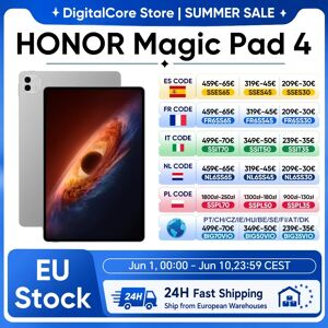Tablette HONOR MagicPad4 Batterie 10100mAh 165HZ Snapdragon 8 Gen5 Écran OLED 12,3 pouces Luminosité 2400 Nits Wi-Fi7 Bluetooth 6.0 - Publicité Tablette HONOR MagicPad4 Batterie 10100mAh 165HZ Snapdragon 8 Gen5 Écran OLED 12,3 pouces Luminosité 2400 Nits Wi-Fi7 Bluetooth 6.0 - Publicité