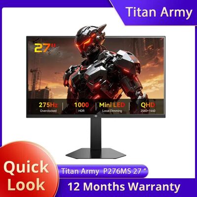 Moniteur de jeu TITAN ARMY P276MS, 27 pouces QHD 2560×1440 Fast IPS, 275 Hz Overclock, 1 ms MPRT, HDR1000 1200 nits, FreeSync, Game Plus et 15 modes de scénario, mode écran partagé PBP et PIP, faible - Publicité Moniteur de jeu TITAN ARMY P276MS, 27 pouces QHD 2560×1440 Fast IPS, 275 Hz Overclock, 1 ms MPRT, HDR1000 1200 nits, FreeSync, Game Plus et 15 modes de scénario, mode écran partagé PBP et PIP, faible - Publicité