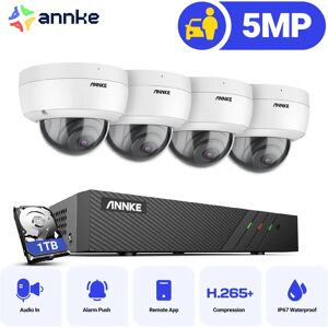 ANNKE-Système de sécurité vidéo en réseau POE, 5MP FHD, H.dissis