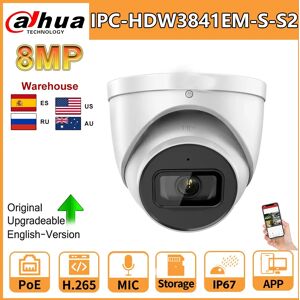Dahua 8MP caméra IP WizSense IPC-HDW3841EM-S-S2 micro intégré prise en