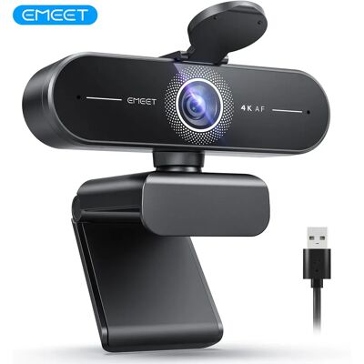 Webcam EMEET C60E 4K pour le bureau et le streaming, caméra vidéo 1080P 60fps, autofocus, double micro, webcam USB Plug & Play pour PC/ordinateur - Publicité Webcam EMEET C60E 4K pour le bureau et le streaming, caméra vidéo 1080P 60fps, autofocus, double micro, webcam USB Plug & Play pour PC/ordinateur - Publicité